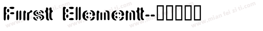 First Element字体转换